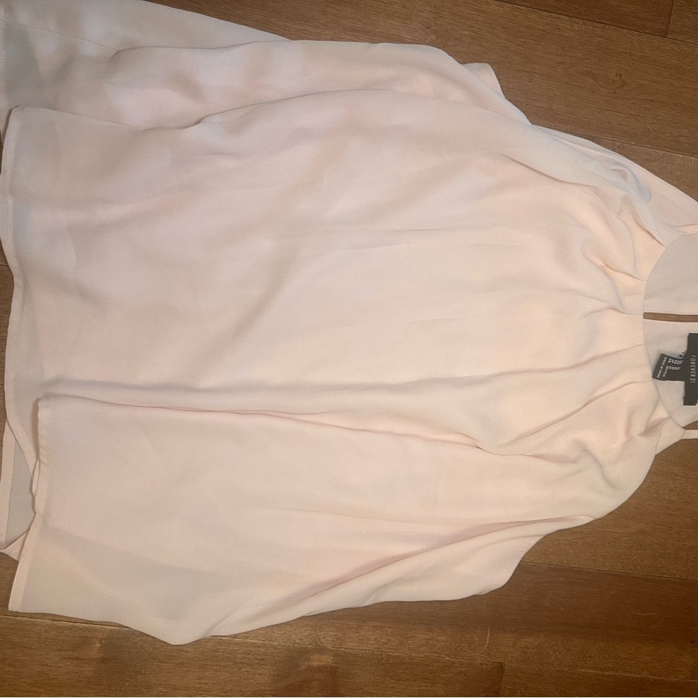 Forever 21 Womens Camisole Baby Pink Size Medium Silky Cottagecore Y2K Babydoll